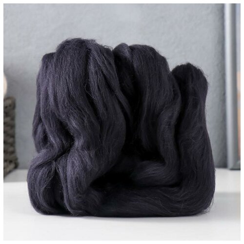 Шерсть для валяния 100% полутонкая шерсть 50 гр (137, моренго)