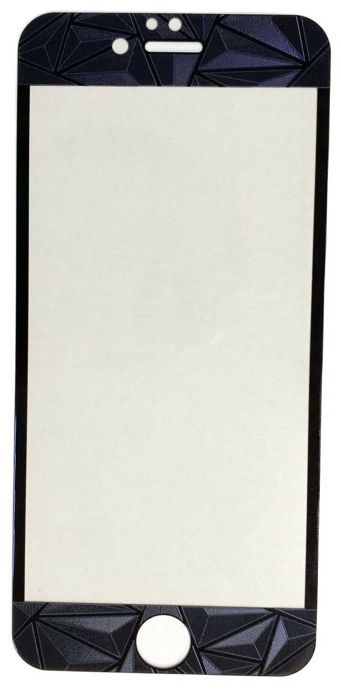Защитное стекло на iPhone 6/6S, 2в1, черное, X-CASE