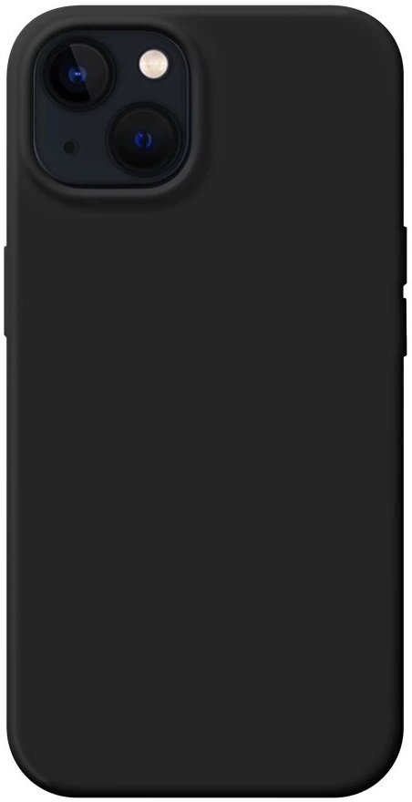 Силиконовый чехол Rolinns для iPhone 13 с поддержкой беспроводной зарядки, цвет черный