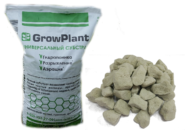 Субстрат GrowPlant для орхидей и суккулентов, фракция 5–30 мм, 50л