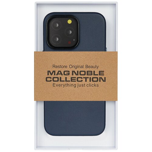 чехол apple силиконовый для iphone 11 pro max темно синий Чехол с MagSafe для iPhone 14 Pro Max MAG NOBLE COLLECTION-Темно Синий