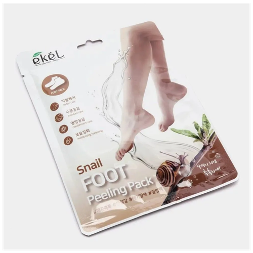 EKEL Пилинг-носочки с муцином улитки Snail Foot Peeling Pack