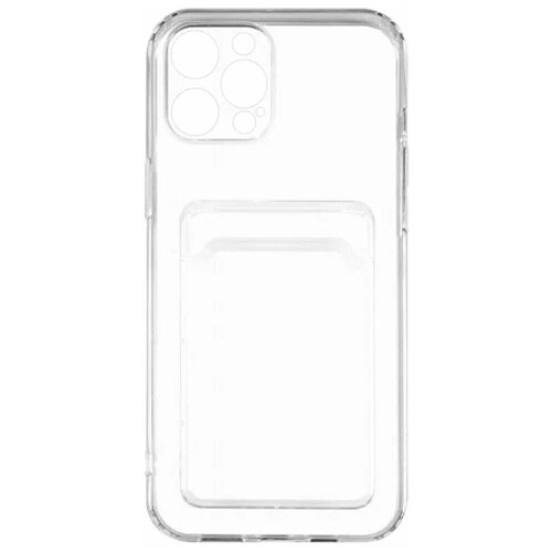 Чехол для Apple iPhone 14 Pro Zibelino Silicone Card Holder прозрачный чехол zibelino для tecno spark 9 pro silicone card holder защита камеры transparent zsch tcn sp9 pro cam trn