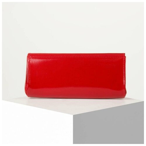 фото Кайман кошелёк клапане, 2 отдела, цвет красный