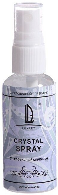 Лак стекловидный глянцевый (спрей) LUXART CrystalSpray, 50 мл, спиртовая основа, не липкий