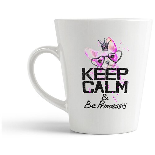 фото Кружка-латте coolpodarok keep calm собака be princess