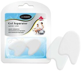 Corbby Силиконовая межпальцевая перегородка "Gel Separator" (плоская) 2 шт. Размер S