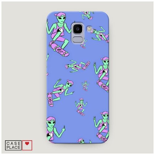 фото Чехол пластиковый samsung galaxy j6 2018 ayy lmao скейтер case place