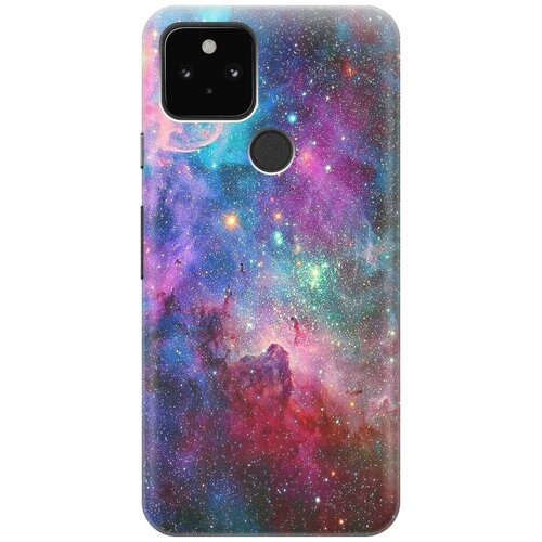фото Ультратонкий силиконовый чехол-накладка для google pixel 5 с принтом "волшебный космос" gosso
