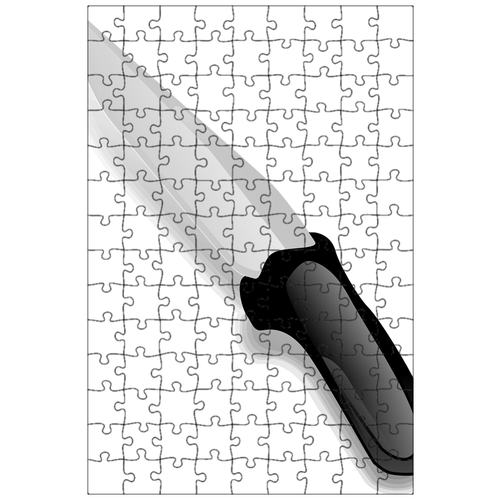 фото Магнитный пазл 27x18см."нож, лезвие, кухонный нож" на холодильник lotsprints