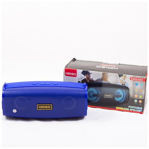 Портативная колонка KIMISO KMS-223 Bluetooth AUX USB TF FM Синяя 140000₽