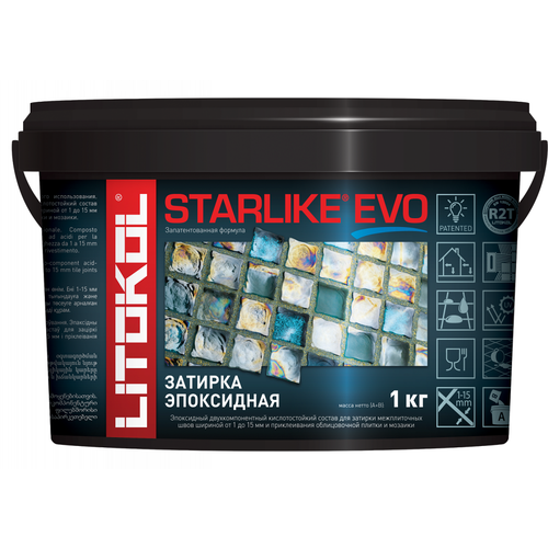 Затирка эпоксидная Starlike Evo, S.232, 1 кг Litokol 14036