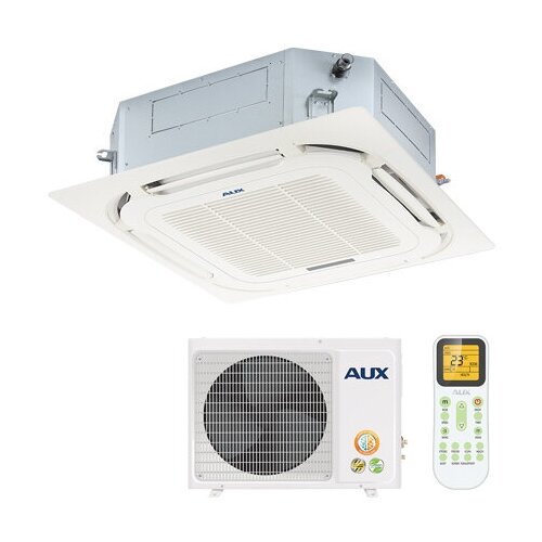 Кассетная сплит-система AUX ALCA-H24/4DR2 + AL-H24/4DR2(U) + MB08 панель для ALCA-H24/36/48/60 inverter напольно потолочная сплит система aux alcf h24 4dr2a al h24 4dr2a u