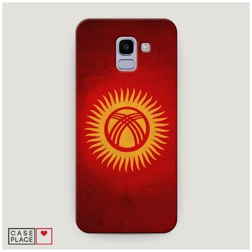 фото Чехол пластиковый samsung galaxy j6 2018 флаг киргизии case place