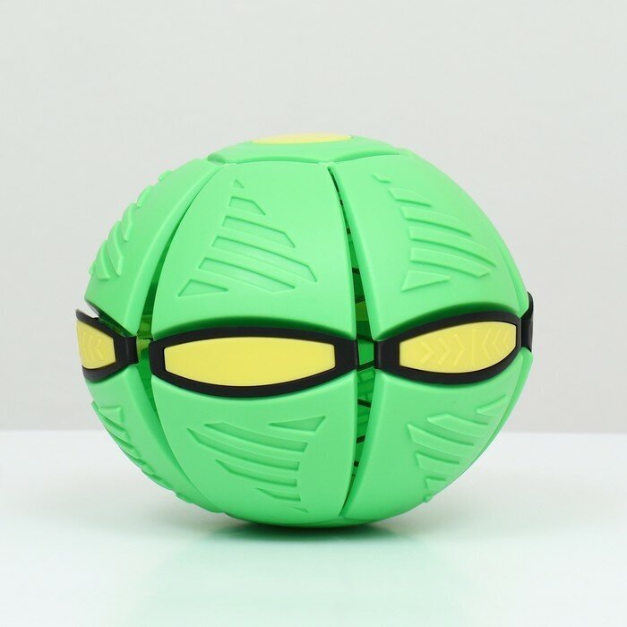 Мяч - фрисби для собак ТероПром 9459040 "НЛО" зелёный 16 см