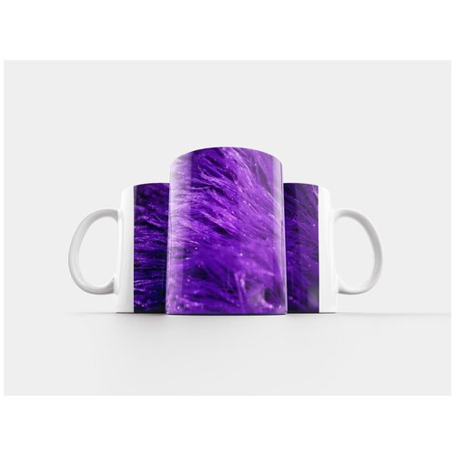 фото Кружка "фиолетовый, шерсть, пушистый" 320 мл lotsprints