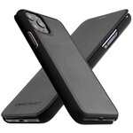 Чехол кожаный iPhone 11 Pro Max black - изображение