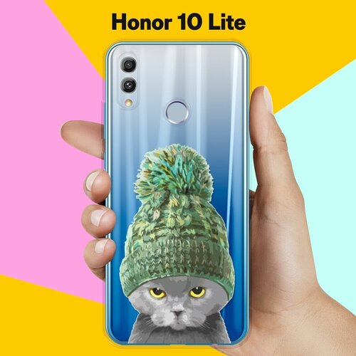 силиконовый чехол кот в шапке на honor 20 Силиконовый чехол Кот в шапке на Honor 10 Lite