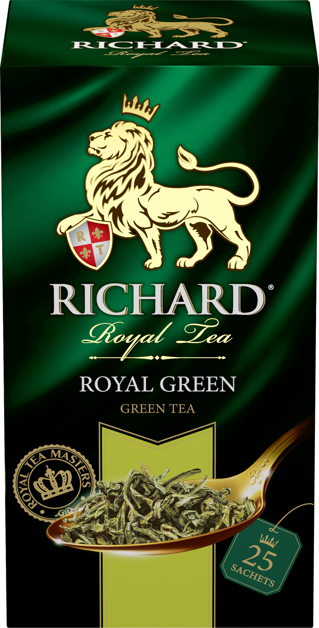 Чай зеленый Richard Royal Green, в пакетиках, 25 пак.