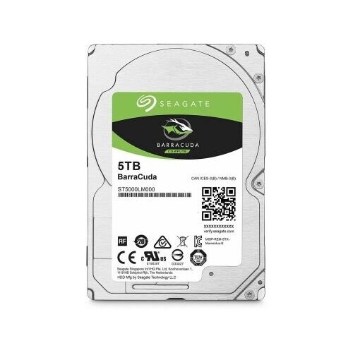 Внутренний HDD Seagate 5TB BarraCuda, SATA-III, 5400 RPM, 128 Mb, 2.5''