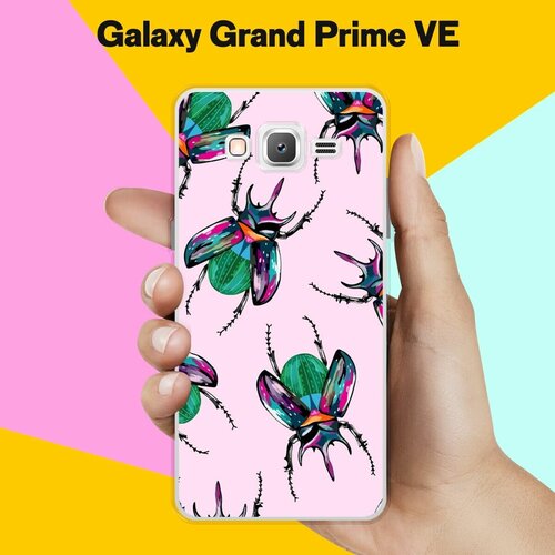 Силиконовый чехол на Samsung Galaxy Grand Prime VE Жуки / для Самсунг Галакси Гранд Прайм ВЕ Дуос