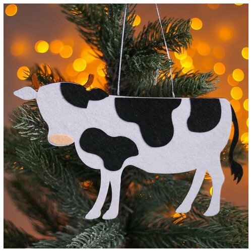фото Новогодняя подвеска «коровы» 0,2х21х12,5 см mikimarket