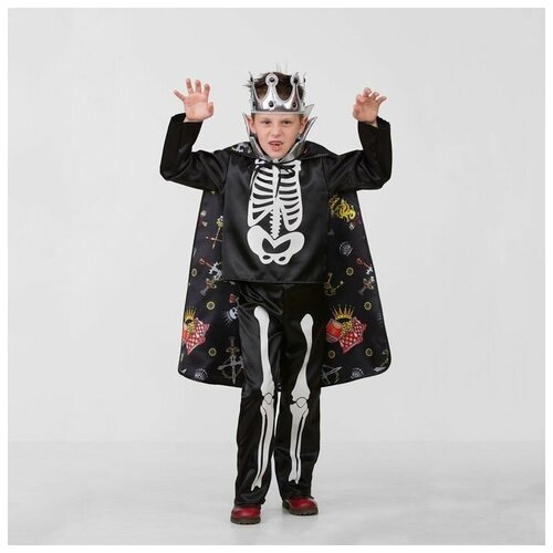 Купить Батик Карнавальный костюм «Кощей Бессмертный сказочный», сатин, размер 28, рост 110 см, Карнавальные костюмы