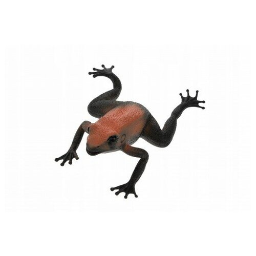 Животные-тянучки Лягушка, фигурки из термопластичная резины. Цвет черно-оранжевый.