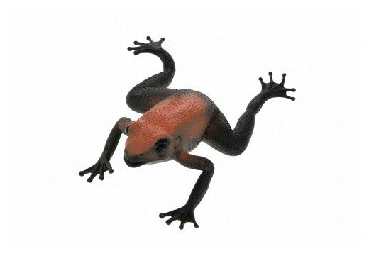 Животные-тянучки Лягушка, фигурки из термопластичная резины. Цвет черно-оранжевый.