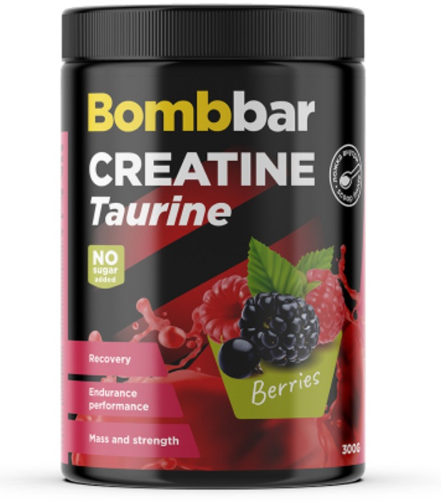 Bombbar Pro Creatine Taurine / Коктейль Креатин + Таурин порошок 300г