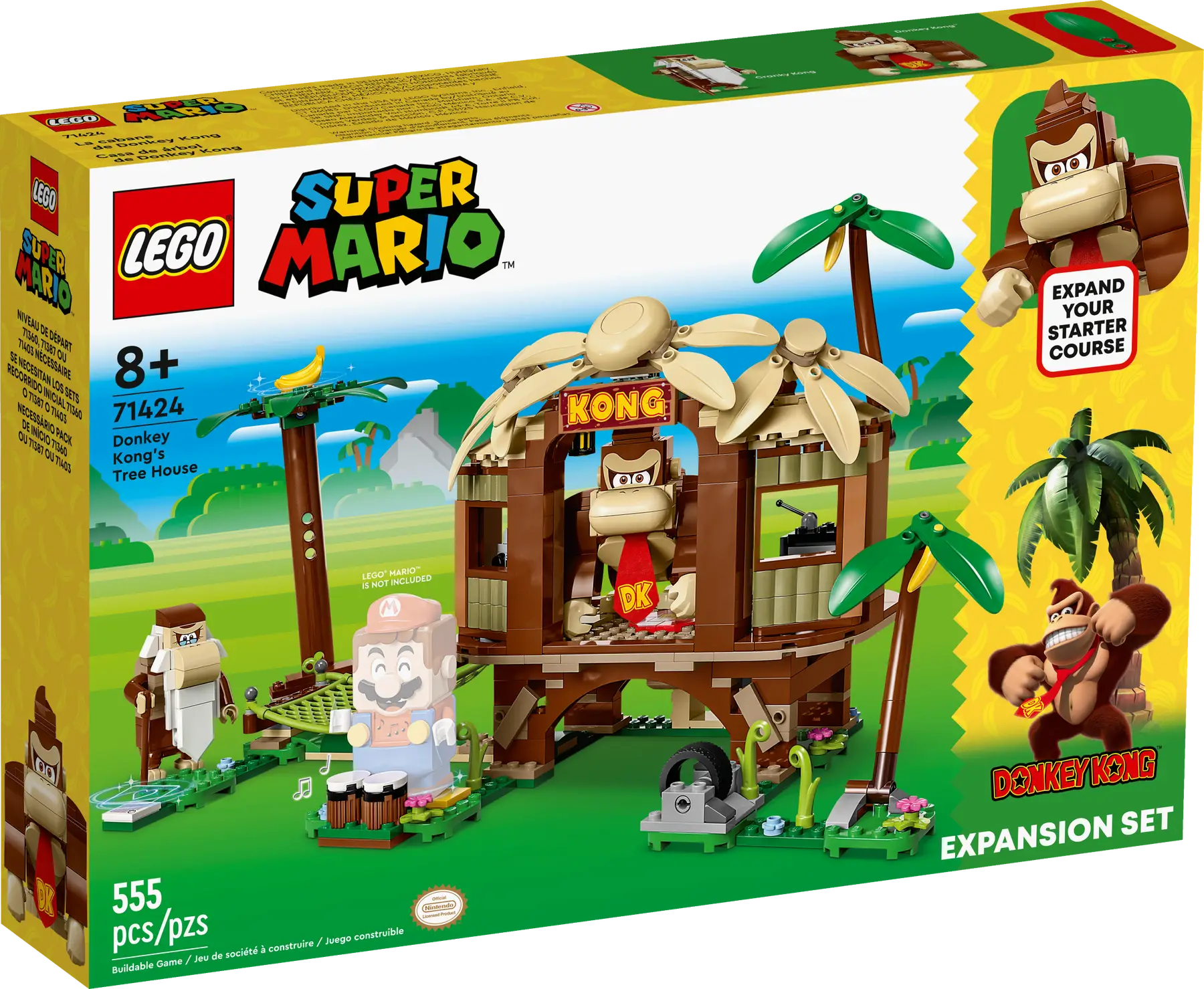 Конструктор LEGO Super Mario 71424 Donkey Kong's Tree House Expansion Set, 555 дет.