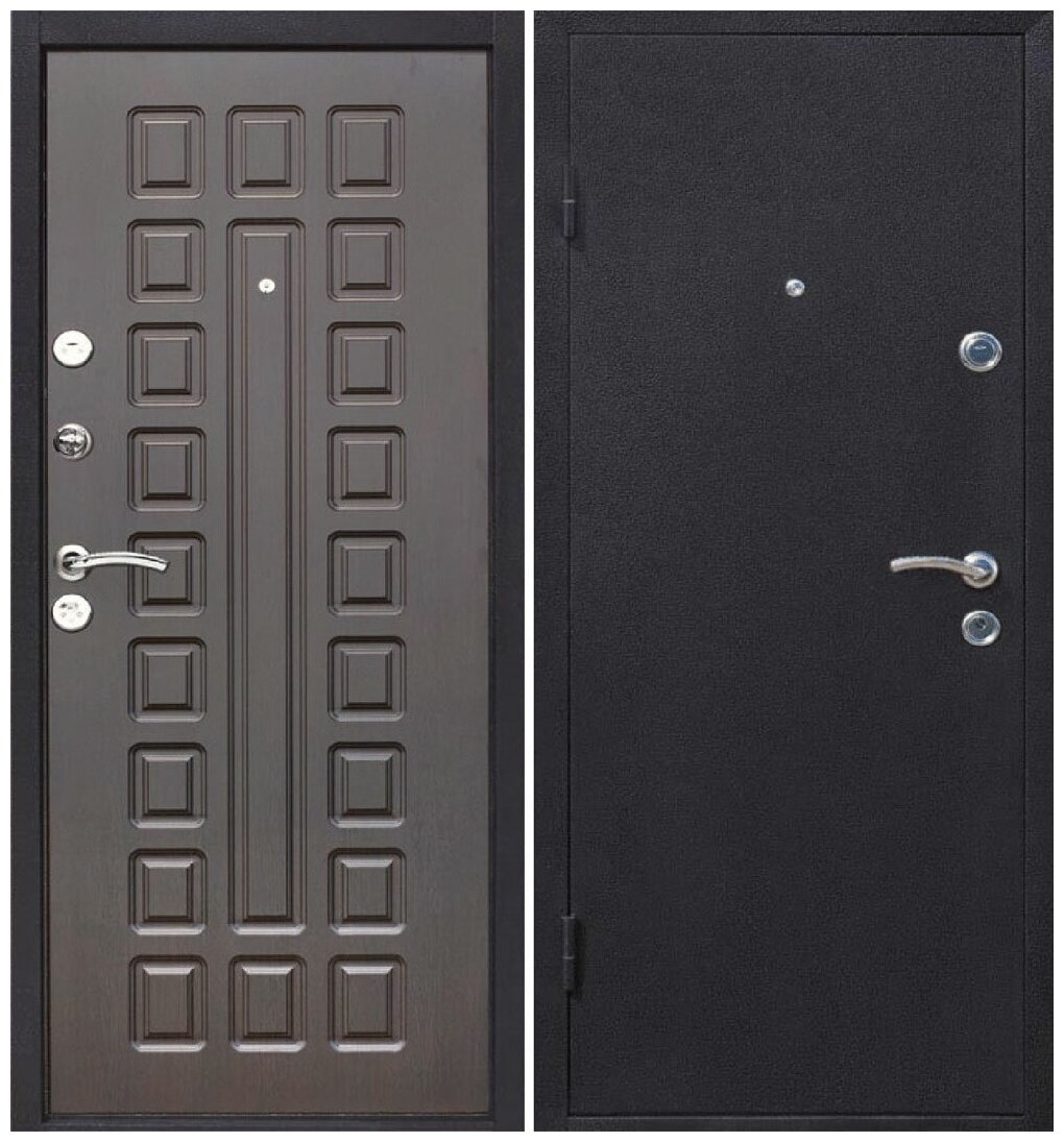 Дверь металлическая Йошкар Венге 960L - фотография № 1