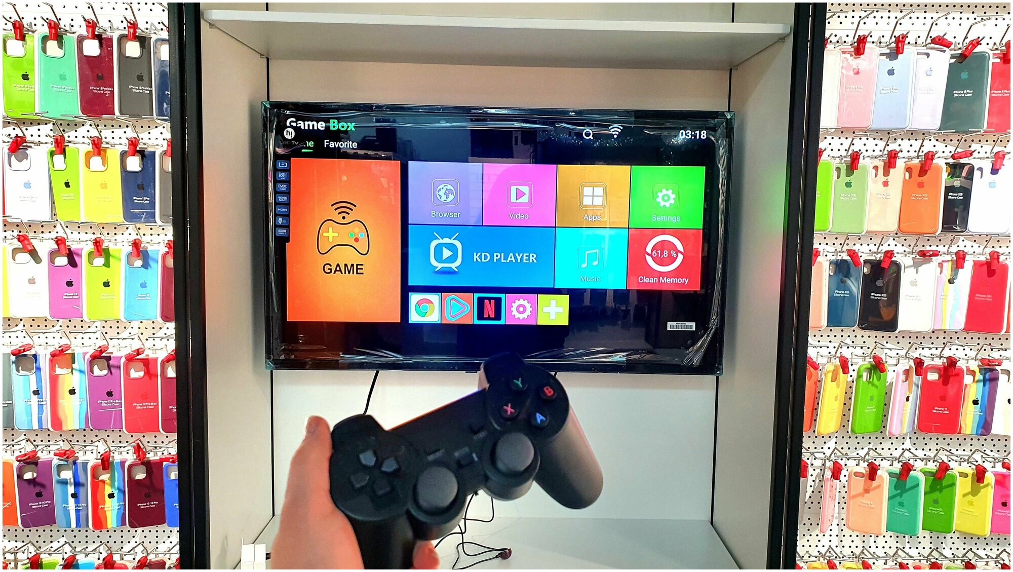 Новинка 2023 2в1 Игровая приставка и ТВ приставка GAME BOX 8K ULTRA HD ...
