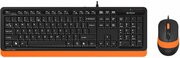 Комплект клавиатура+мышь A4Tech FStyler F1010 Black/Orange