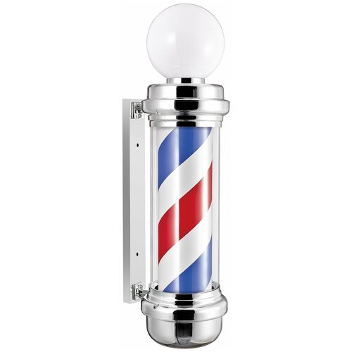 OKIRO / Барбер пол OKIRO Barber pole M 337 D серебряный / барберпул для барбершопа / Barber pole Barber Shop уличный светильник