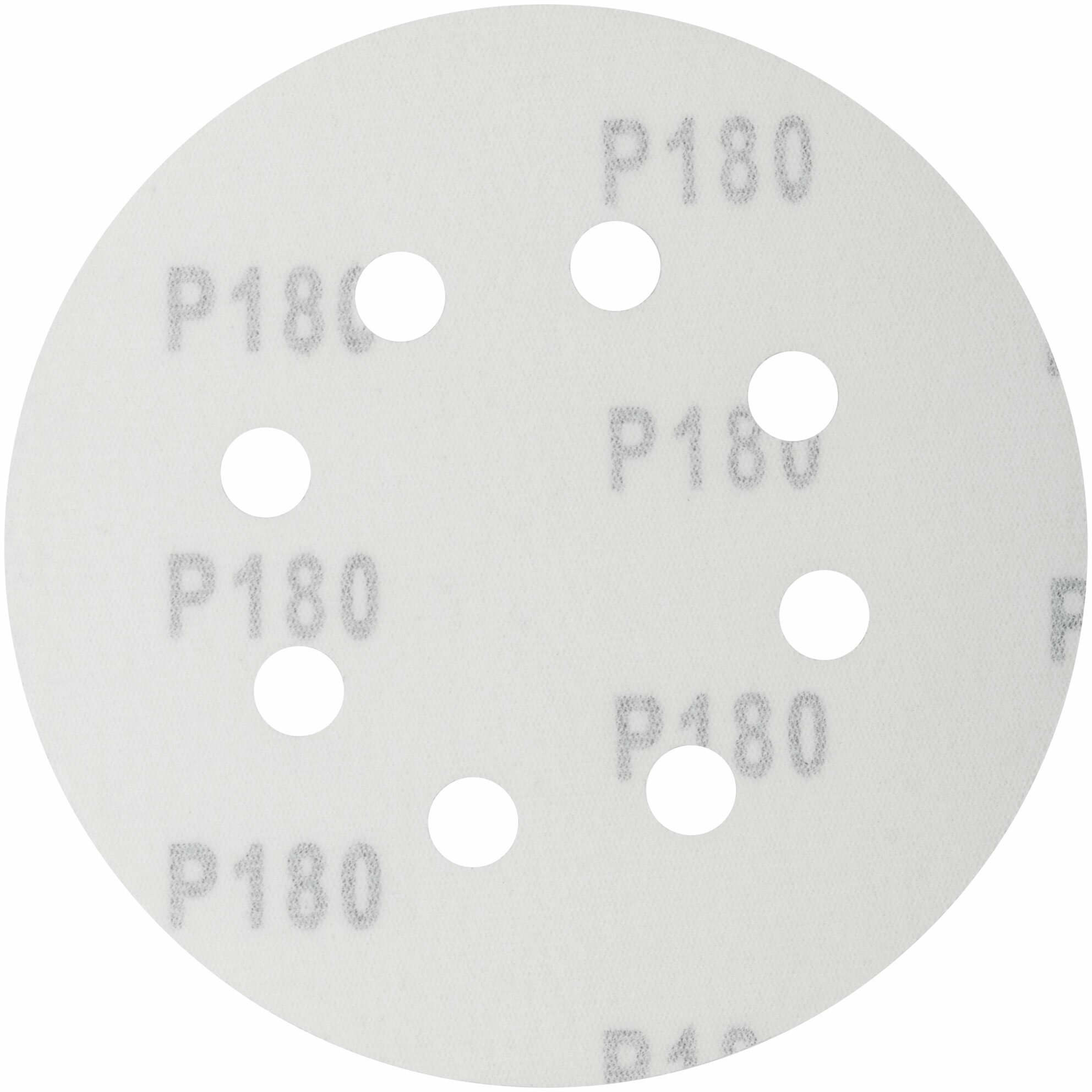 Круги шлифовальные с отверстиями (липучка), алюминий-оксидные, 125 мм, 5 шт. Р 180