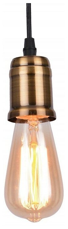 Подвесной светильник Arte Lamp Mazzetto A4290SP-1BK Цвет арматуры черный Цвет плафонов кремовый