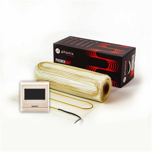 Электрический теплый пол PHONIX 15 м2 phm-150 Втм2 программируемый терморегулятор серебристый в комплекте 6362₽
