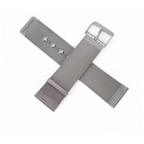 фото --- ремешок для часов, 22 мм, длина 18.5 см, нержавеющая сталь, шпильки в комплекте