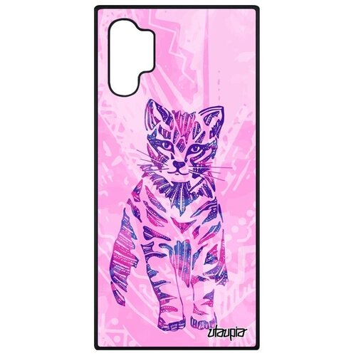 фото Противоударный чехол на телефон // galaxy note 10 plus // "кот" бенгальский котенок, utaupia, розовый