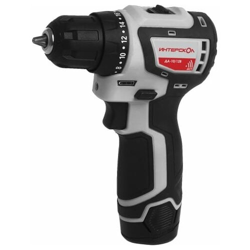 Дрель-шуруповерт аккумуляторная бесщеточная Интерскол ДА-1012В минимакс 12 В Li-ion 2х15 Ач 671500₽