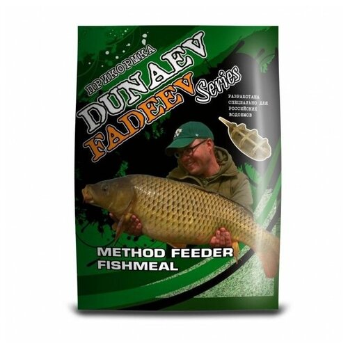 Прикормка DUNAEV-FADEEV 1кг Method Feeder Fishmeal (Рыбная Мука) прикормка dunaev fadeev feeder brown biscuit 1кг