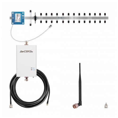 Усилитель сигнала 3G UMTS 2100МГц DS-2100-10 C1 ДалСвязь (комплект) усилитель сигнала триколор ds 2100 kit 20м однодиапазонная белый