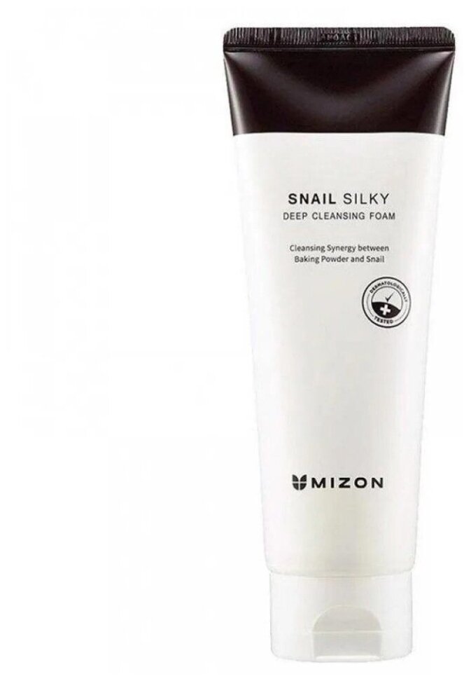 MIZON SNAIL SILKY DEEP CLEANSING FOAM Глубокоочищающая пенка для умывания с муцином улитки 150мл