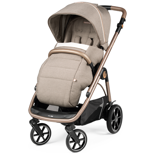 Универсальная коляска Peg-Perego Veloce, бежевый, цвет шасси: розовый