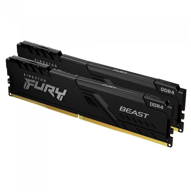 Оперативная память Kingston 8 Gb DIMM DDR4 2666 MHz FURY Beast Black Gaming (KF426C16BBK2/8)