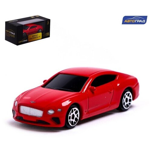 Машина металлическая BENTLEY CONTINENTAL GT, 1:64, цвет красный машина р у 1 24 bentley continental gt speed цвет чёрный 27mhz