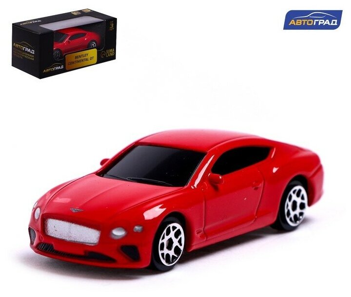 Автоград Машина металлическая BENTLEY CONTINENTAL GT, 1:64, цвет красный