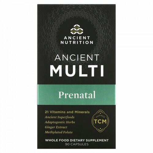 Купить Dr. Axe / Ancient Nutrition, Ancient Multi Prenatal, 90 капсул, Эншент Нутришен