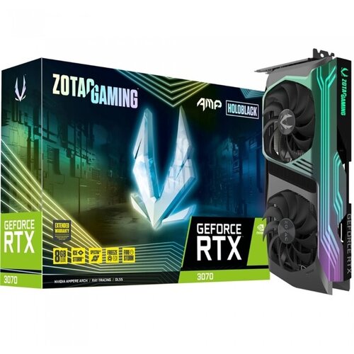 Zotac RTX3070 AMP Holo LHR 8G GDDR6 256bit HDMI 3xDP LHR RTL 5 623424 ZT-A30700F-10PLHR 6036600₽